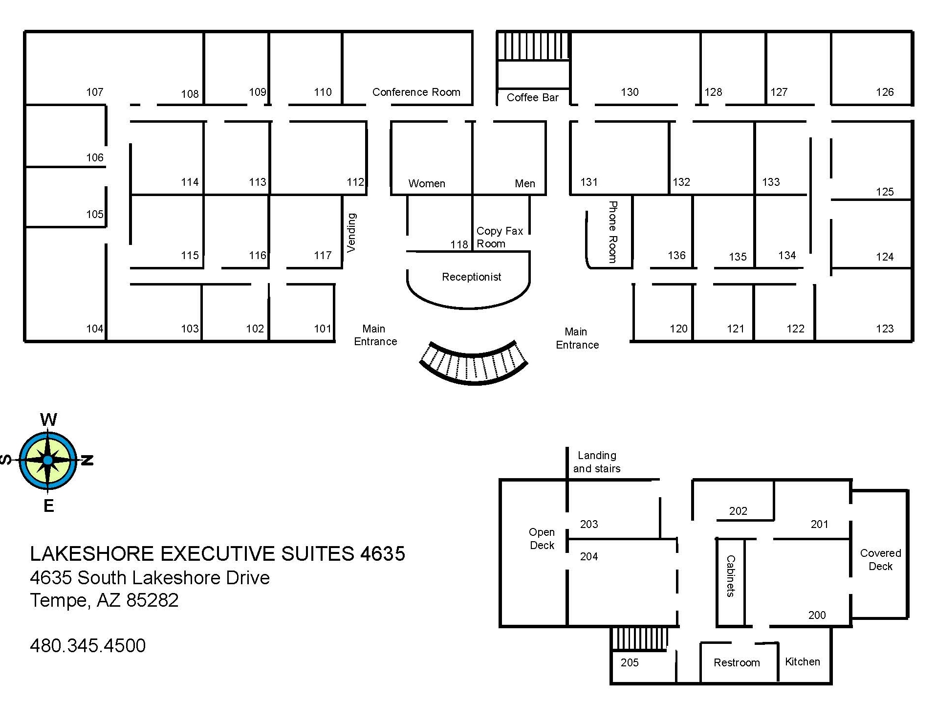 Lakeshore Executive Suites Office Floor Plan